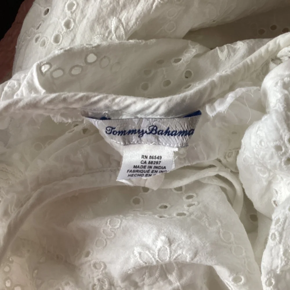 Tommy Bahama Eyelet White Dress Beach Cover Up